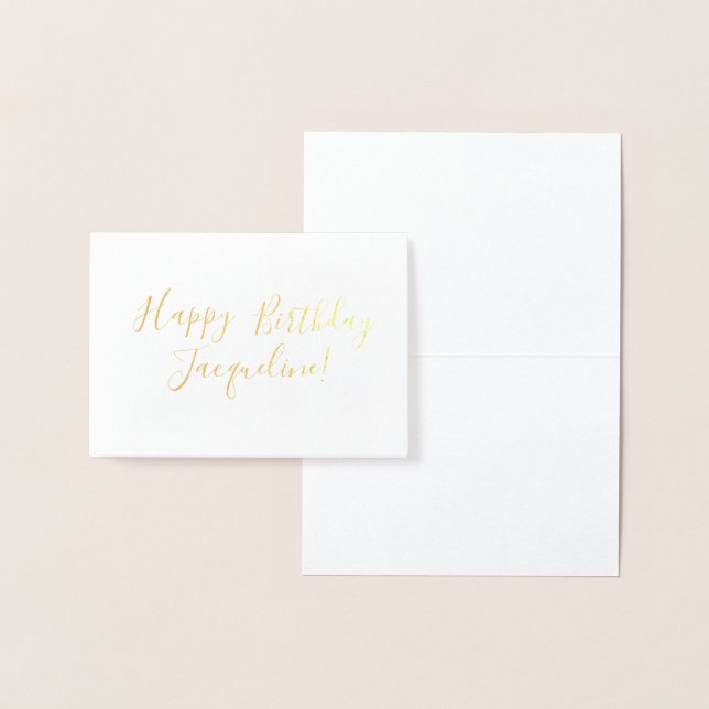 Tarjeta Con Relieve Metalizado Personalizado / Relieve metalizado dorado Feliz Cu (Demostración)