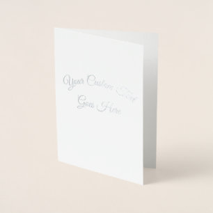 Tarjeta Con Relieve Metalizado Personalízalo!