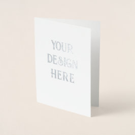 Tarjeta Con Relieve Metalizado Personalizar o personalice
