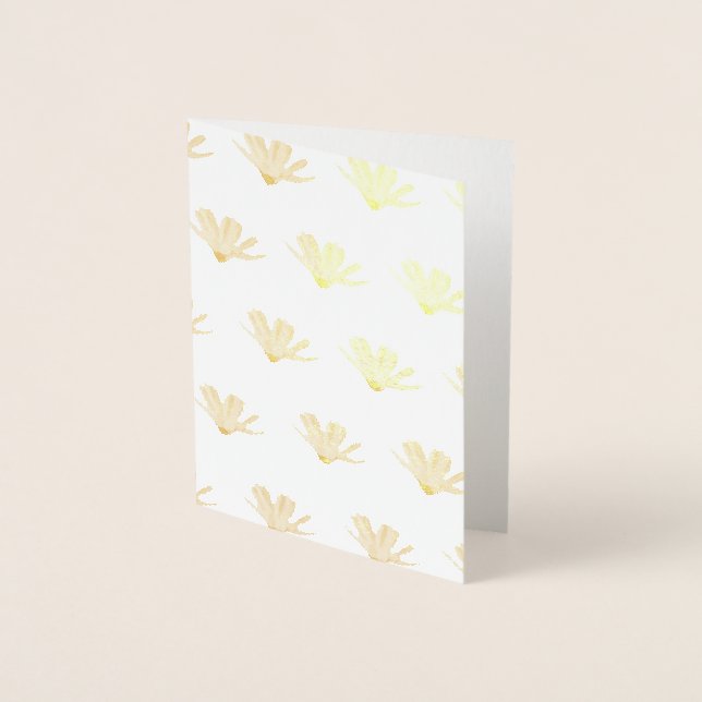 Tarjeta Con Relieve Metalizado Pink Daisy (Anverso)