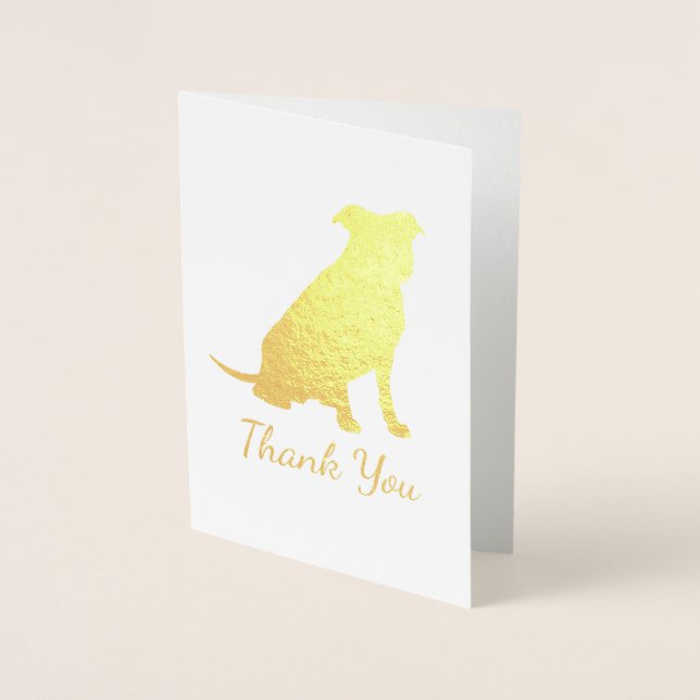 Tarjeta Con Relieve Metalizado Pitbull, Chica rosado de Baby Shower Bulldog Pit (Anverso)