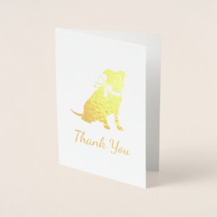 Tarjeta Con Relieve Metalizado Pitbull, Chica rosado de Baby Shower Bulldog Pit