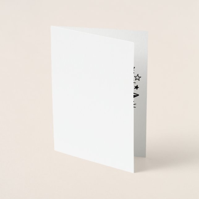 Tarjeta Con Relieve Metalizado Progress Not Perfection Motivational Quote Design (Anverso)