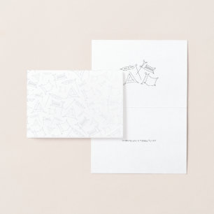 Tarjeta Con Relieve Metalizado Purim