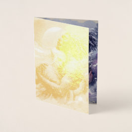 Tarjeta Con Relieve Metalizado Quaraun y BoomFuzzy - Abrazo