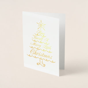 Tarjeta Con Relieve Metalizado Que te tengas unos buenos Navidades