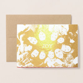 Tarjeta Con Relieve Metalizado Que tu año esté lleno de Navidades de la Alegría. 