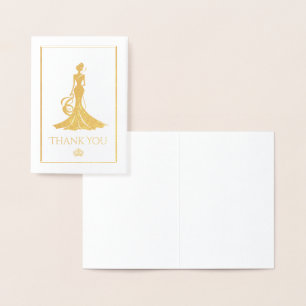 Tarjeta Con Relieve Metalizado Queen Mini
