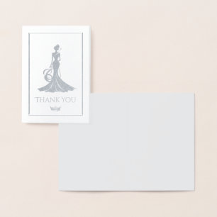 Tarjeta Con Relieve Metalizado Queen Mini