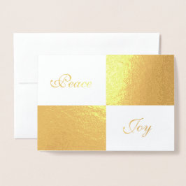 Tarjeta Con Relieve Metalizado Rectángulos blancos y Relieve metalizado dorado Fe
