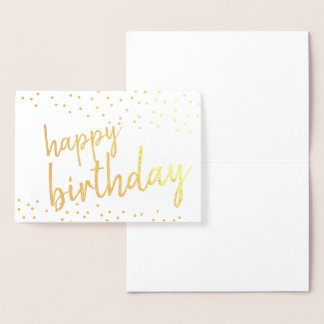 Tarjeta Con Relieve Metalizado ¡Regale un brillante cumpleaños feliz!
