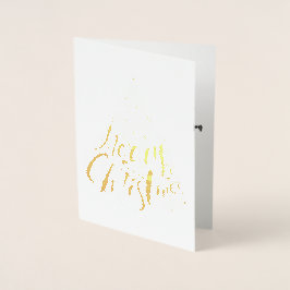 Tarjeta Con Relieve Metalizado Regalos de la tarjeta de Navidades de Relieve meta