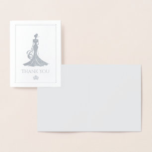 Tarjeta Con Relieve Metalizado Reina del concurso