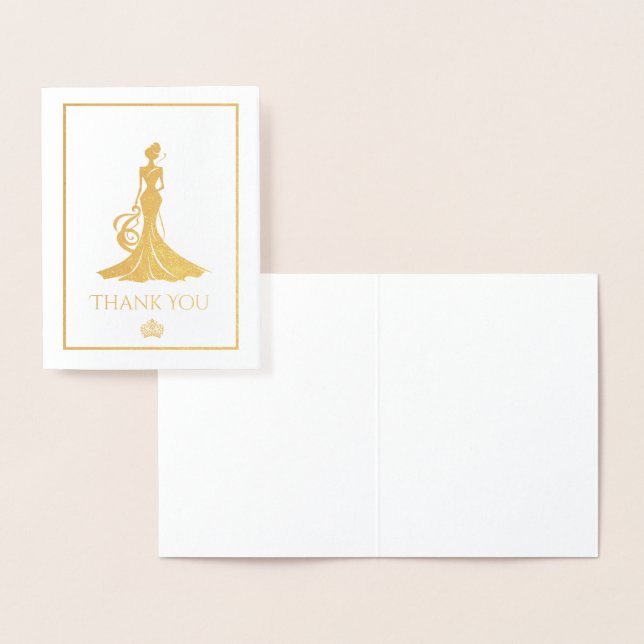 Tarjeta Con Relieve Metalizado Reina del concurso (Demostración)