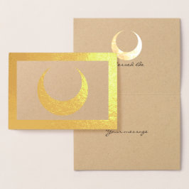 Tarjeta Con Relieve Metalizado Relieve metalizado Crescent Moon