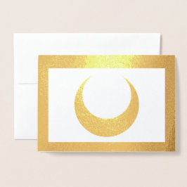 Tarjeta Con Relieve Metalizado Relieve metalizado Crescent Moon
