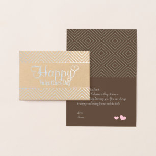 Tarjeta Con Relieve Metalizado Relieve metalizado de patrón de diamantes tarjeta