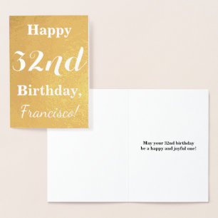 Tarjeta Con Relieve Metalizado Relieve metalizado dorado básico "FELIZ CUMPLEAÑOS