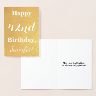 Tarjeta Con Relieve Metalizado Relieve metalizado dorado básico "FELIZ CUMPLEAÑOS