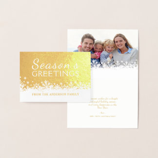 Tarjeta Con Relieve Metalizado Relieve metalizado dorado de feriado de Navidades 
