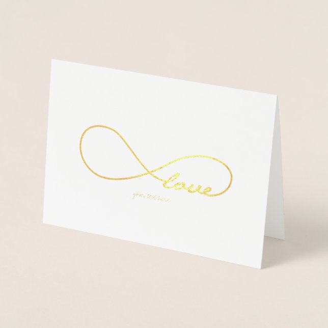 Tarjeta Con Relieve Metalizado Relieve metalizado dorado Etched Infinity AME Tarj (Anverso)