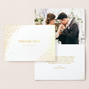 Tarjeta Con Relieve Metalizado Relieve metalizado dorado moderno Confetti Dots Bo
