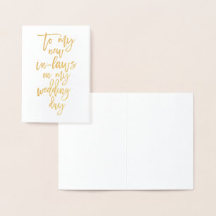 Tarjeta Con Relieve Metalizado Relieve metalizado dorado Nuevo en Leyes Boda Día