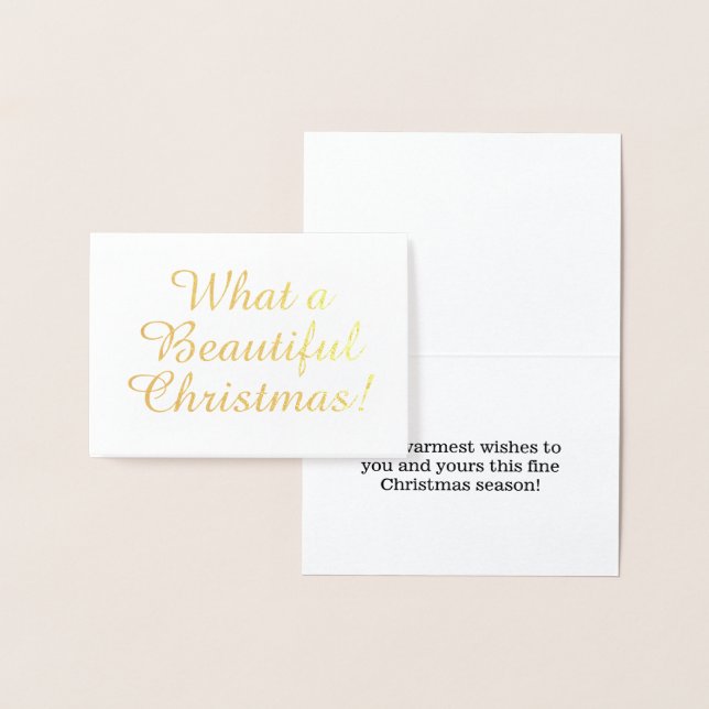 Tarjeta Con Relieve Metalizado Relieve metalizado dorado "¡Qué Navidades tan herm (Demostración)