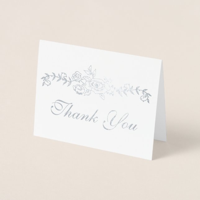 Tarjeta Con Relieve Metalizado Relieve metalizado EDITABLE Gracias (Anverso)