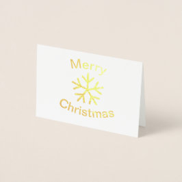Tarjeta Con Relieve Metalizado Relieve metalizado Feliz Navidad Snowflake - Tarje