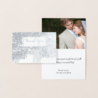 Tarjeta Con Relieve Metalizado Relieve metalizado plateado de fotos Iniciales tro
