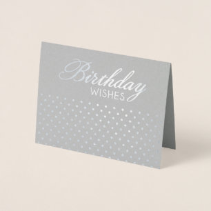 Tarjeta Con Relieve Metalizado Relieve metalizado Polkadot Tarjeta de felicitació