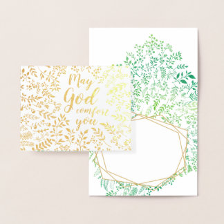 Tarjeta Con Relieve Metalizado Religioso Que Dios los condone, simpatía
