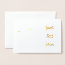 Tarjeta Con Relieve Metalizado Resumen de Flores Modernas