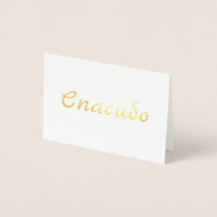 Tarjeta Con Relieve Metalizado Ruso Gracias Спасибо