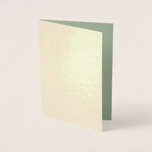 Tarjeta Con Relieve Metalizado Sage Green Personalizado Branded