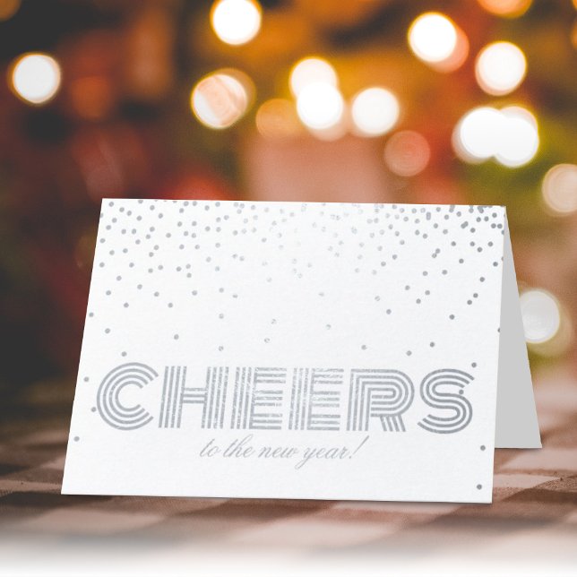 Tarjeta Con Relieve Metalizado ¡Saludos Al Año Nuevo! Foto de Trendy Confetti (Subido por el creador)