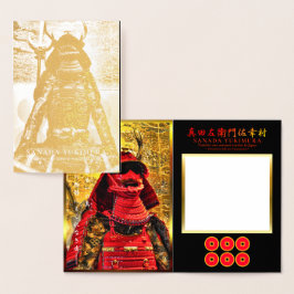 TARJETA CON RELIEVE METALIZADO SANADA YUKIMURA