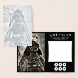 TARJETA CON RELIEVE METALIZADO SANADA YUKIMURA 箔カード