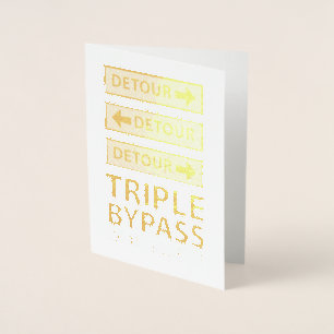 Tarjeta Con Relieve Metalizado Satisfacer Pronto A Triple Superviviente De Cirugí