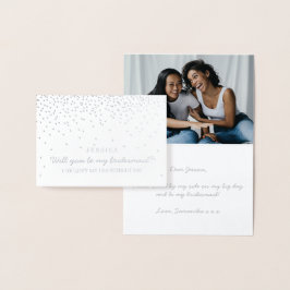 Tarjeta Con Relieve Metalizado ¿Serás Mi Novia? Foto de Confetti Vintage