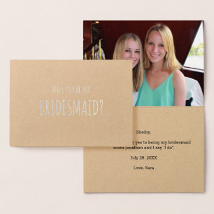 Tarjeta Con Relieve Metalizado ¿Serás Mi Relieve metalizado plateado De Novias Pa