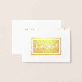 Tarjeta Con Relieve Metalizado Sew Good ・ Maker Crafts