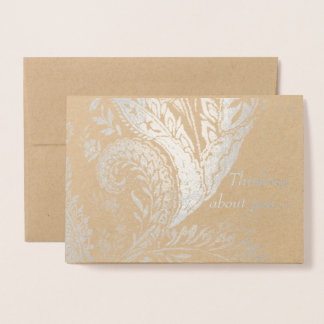Tarjeta Con Relieve Metalizado "Shangri La" Relieve metalizado estándar pensando 
