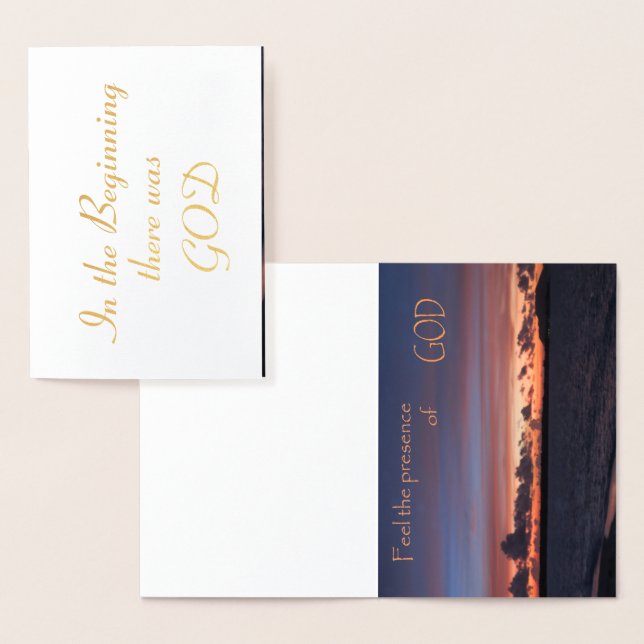 Tarjeta Con Relieve Metalizado Siente la presencia de DIOS (Demostración)