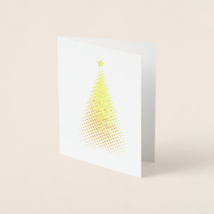 Tarjeta Con Relieve Metalizado SILVER & GOLD Holiday Card Gold