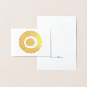 Tarjeta Con Relieve Metalizado Símbolo de protección ocular Nazar Evil