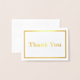Tarjeta Con Relieve Metalizado Simple Thank You