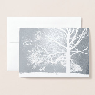 Tarjeta Con Relieve Metalizado Solsticio de invierno: Prospecto parque de vacacio