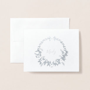 Tarjeta Con Relieve Metalizado Stationery